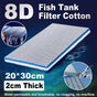Aquarium 8D Filter Cotton Fish Tank Water Purification Sponge Material Pad V528-COTTON-FILTER-8D-369409