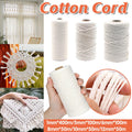 Cotton Rope Macrame Cord 1-12mm DIY Craft Tapestry Binding Decorative String - 12mm x 50m V528-COTTON-ROPE-12-50-290252