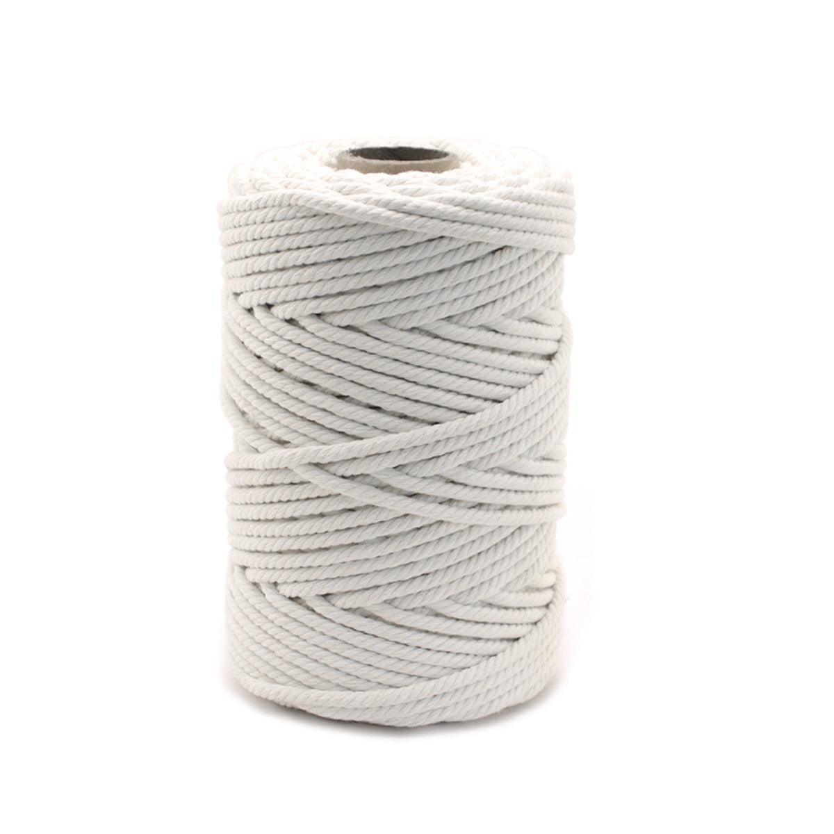 Cotton Rope Macrame Cord 1-12mm DIY Craft Tapestry Binding Decorative String - 12mm x 50m V528-COTTON-ROPE-12-50-290252