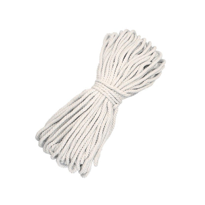 Cotton Rope Macrame Cord 1-12mm DIY Craft Tapestry Binding Decorative String - 12mm x 50m V528-COTTON-ROPE-12-50-290252