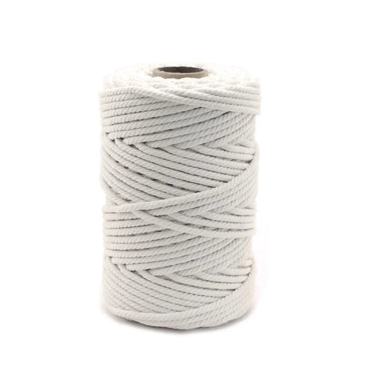 Cotton Rope Macrame Cord 1-12mm DIY Craft Tapestry Binding Decorative String - 6mm x 100m V528-COTTON-ROPE-6-100-661954