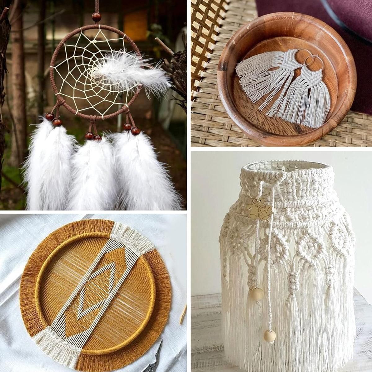 Cotton Rope Macrame Cord 1-12mm DIY Craft Tapestry Binding Decorative String - 6mm x 100m V528-COTTON-ROPE-6-100-661954