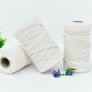 Cotton Rope Macrame Cord 1-12mm DIY Craft Tapestry Binding Decorative String - 6mm x 100m V528-COTTON-ROPE-6-100-661954