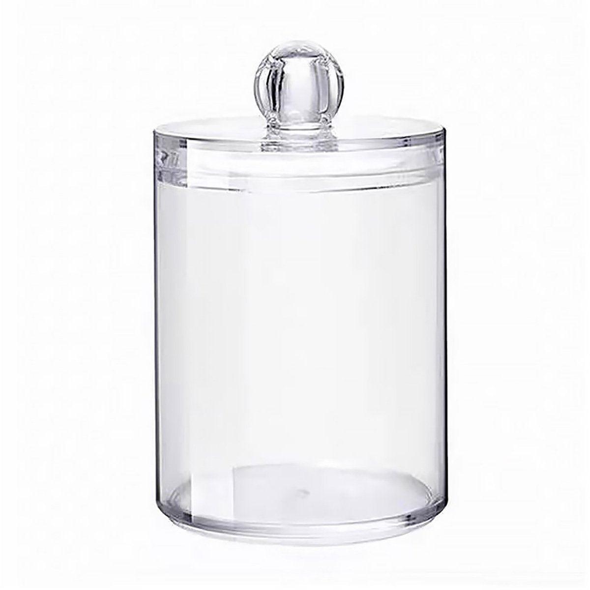 4PCS Transparent Cotton Swabs Makeup Remover Pad Storage Box Household Organizer V528-COTTON-SWAB-BOX-4PCS-769414
