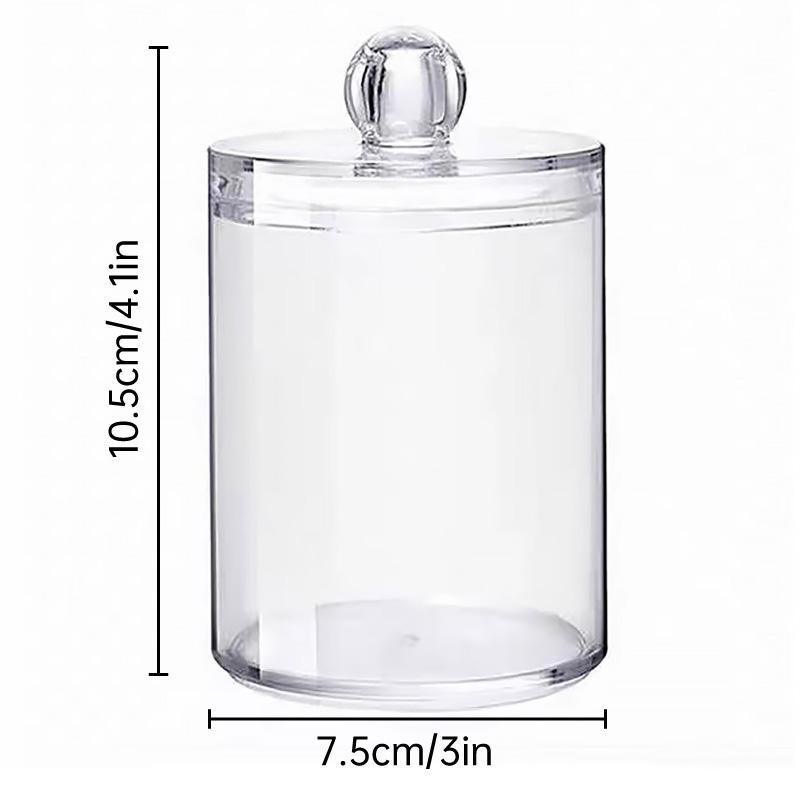 4PCS Transparent Cotton Swabs Makeup Remover Pad Storage Box Household Organizer V528-COTTON-SWAB-BOX-4PCS-769414