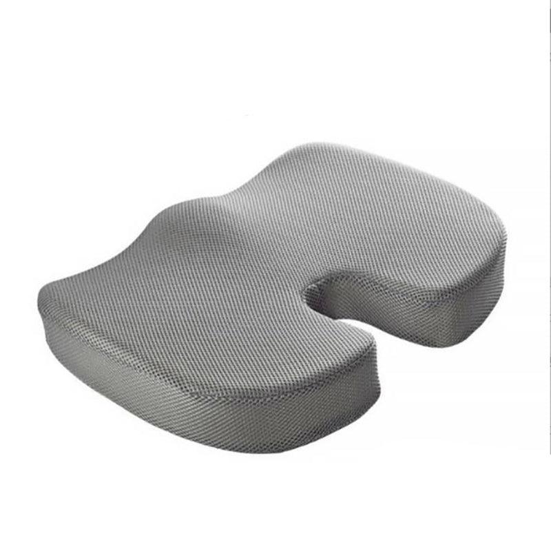 Orthopaedic Memory Foam Seat Cushion Support Back Pain Chair Pillow Car - Grey V528-COTTONCUSHION-GREY-5545332