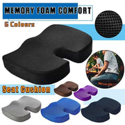 Orthopaedic Memory Foam Seat Cushion Support Back Pain Chair Pillow Car - Navy V528-COTTONCUSHION-NAVY-684654