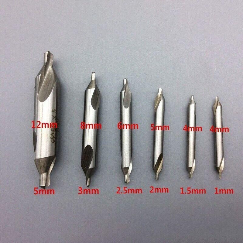 6Pcs Combined Center Drill Countersink Bit Lathe Mill Tackle Kit High Speed V528-COUNTERSINKBIT-6PCS-297953