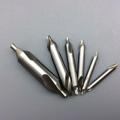 6Pcs Combined Center Drill Countersink Bit Lathe Mill Tackle Kit High Speed V528-COUNTERSINKBIT-6PCS-297953