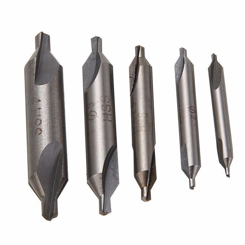 6Pcs Combined Center Drill Countersink Bit Lathe Mill Tackle Kit High Speed V528-COUNTERSINKBIT-6PCS-297953
