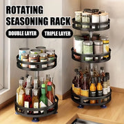Kitchen Rotating Spice Rack Triple Layer Countertop Organizer Storage Shelf - Double Layer V528-COUNTERTOP-STORAGE-RACK-2-986978