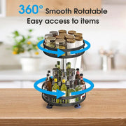 Kitchen Rotating Spice Rack Triple Layer Countertop Organizer Storage Shelf - Double Layer V528-COUNTERTOP-STORAGE-RACK-2-986978