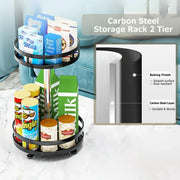 Kitchen Rotating Spice Rack Triple Layer Countertop Organizer Storage Shelf - Double Layer V528-COUNTERTOP-STORAGE-RACK-2-986978