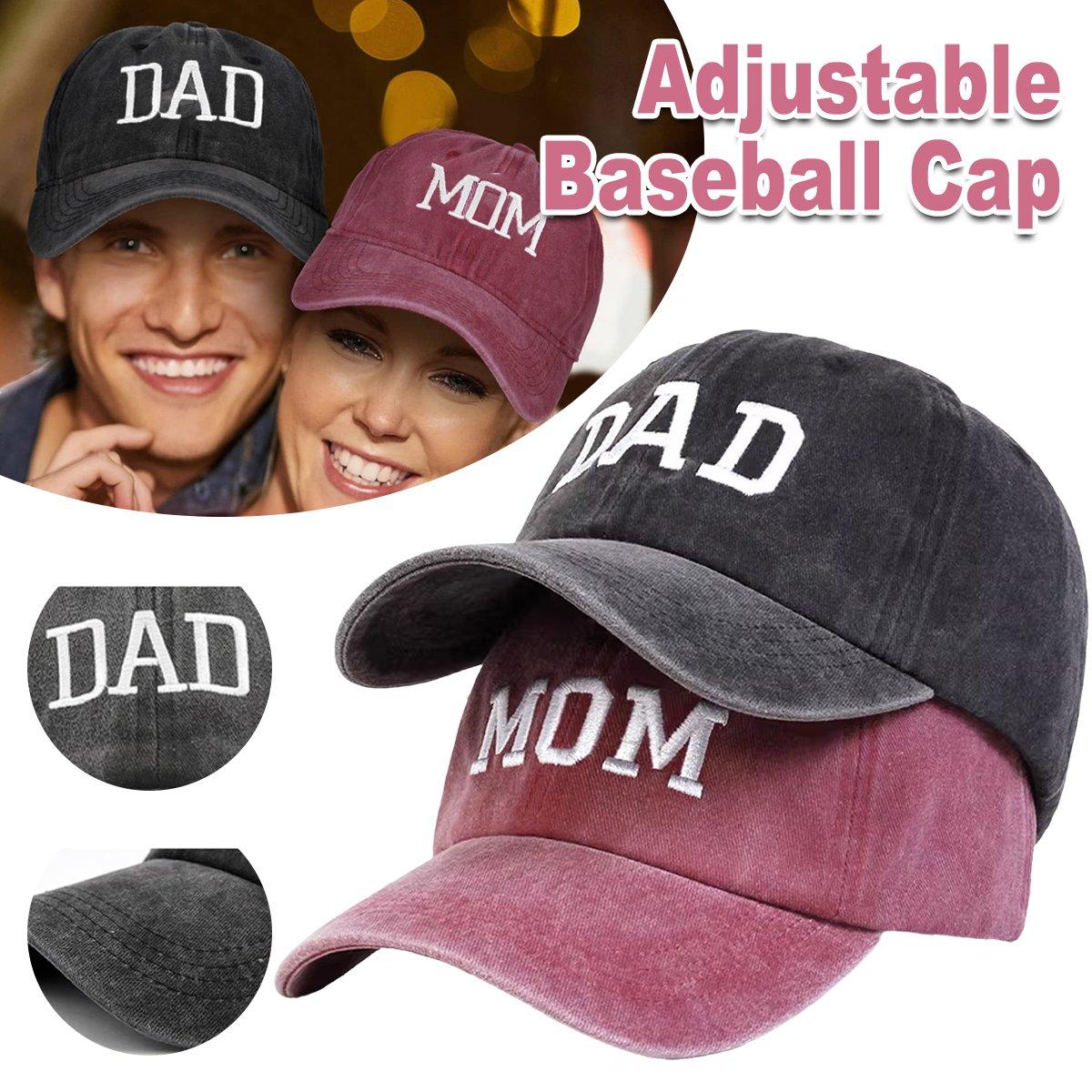 Adjustable Baseball Cap Vintage Dad Hat Casual Duck Tongue Cap for Men and Women V528-COUPLE-HATS-2PCS-518117