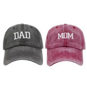 Adjustable Baseball Cap Vintage Dad Hat Casual Duck Tongue Cap for Men and Women V528-COUPLE-HATS-2PCS-518117