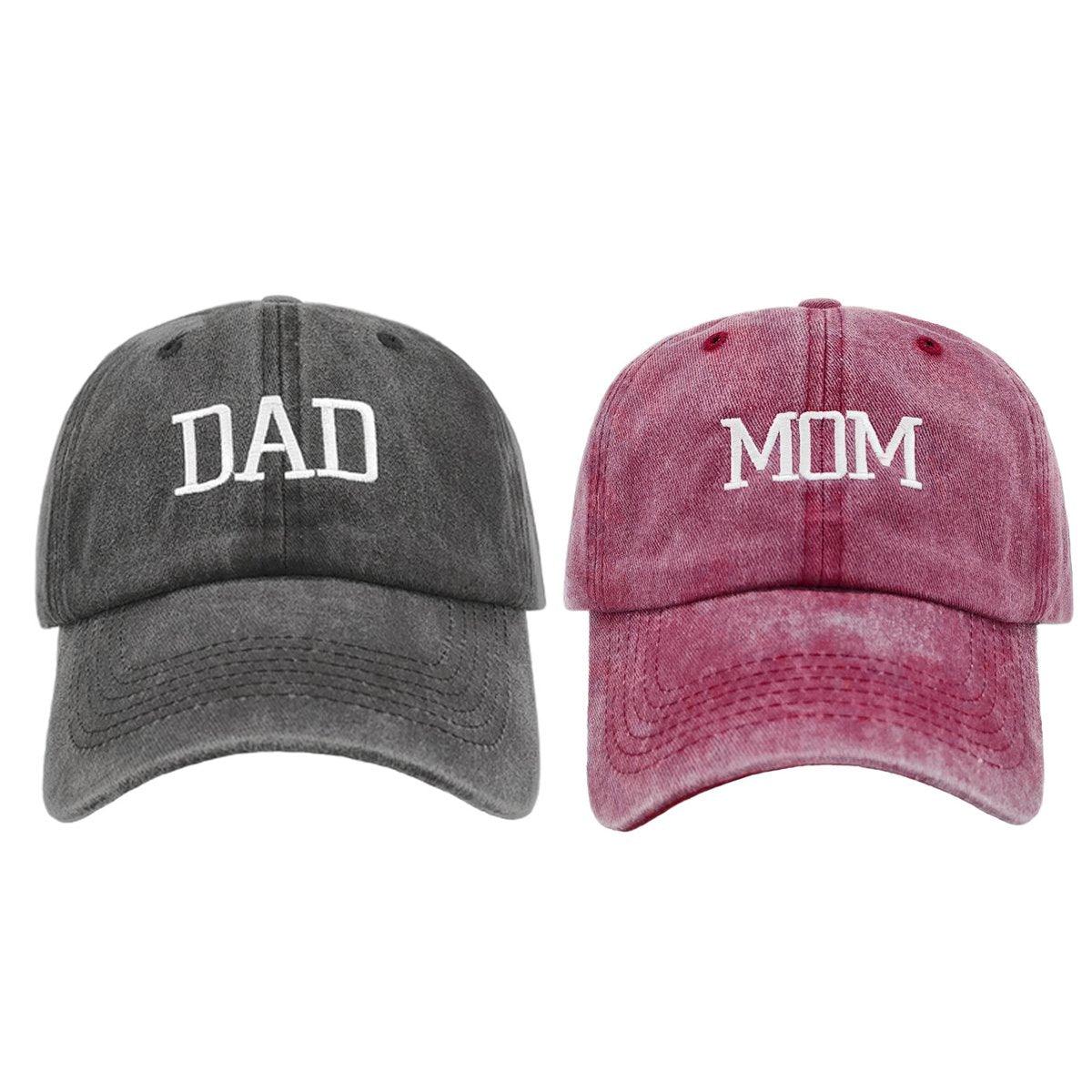 Adjustable Baseball Cap Vintage Dad Hat Casual Duck Tongue Cap for Men and Women V528-COUPLE-HATS-2PCS-518117