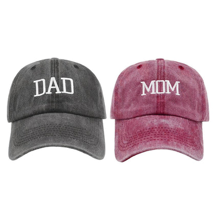 Adjustable Baseball Cap Vintage Dad Hat Casual Duck Tongue Cap for Men and Women V528-COUPLE-HATS-2PCS-518117