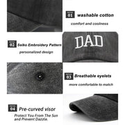 Adjustable Baseball Cap Vintage Dad Hat Casual Duck Tongue Cap for Men and Women V528-COUPLE-HATS-2PCS-518117