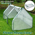 Greenhouse Cover Transparent Grid Garden Conservatory Plant Protection Tent V528-COVER-180-90-90CM-719353