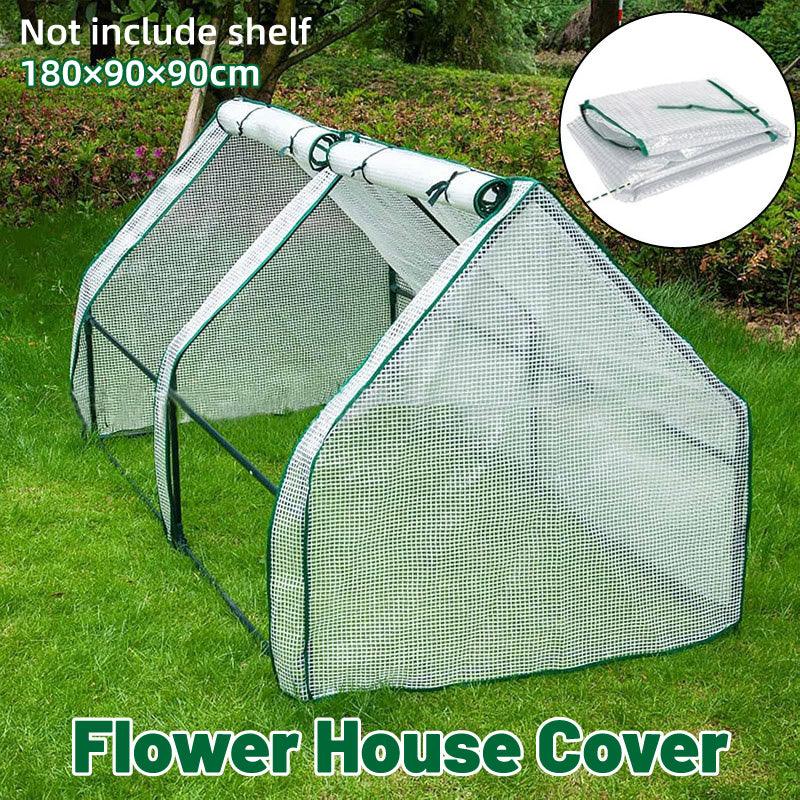 Greenhouse Cover Transparent Grid Garden Conservatory Plant Protection Tent V528-COVER-180-90-90CM-719353