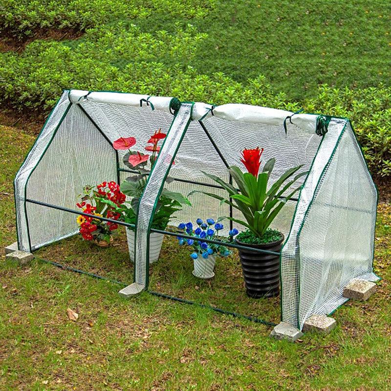 Greenhouse Cover Transparent Grid Garden Conservatory Plant Protection Tent V528-COVER-180-90-90CM-719353