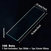 100set Microscope Slide Coverslips for Laboratory Use Glass Slides Research Tool V528-COVER-GLASS-200PCS-680773