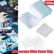 100set Microscope Slide Coverslips for Laboratory Use Glass Slides Research Tool V528-COVER-GLASS-200PCS-680773