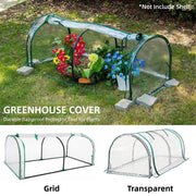 PVC Greenhouse Cover Replacement Plant Tent Garden Shelter No Frame - Transparent V528-COVER-TM-426357