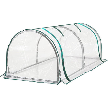 PVC Greenhouse Cover Replacement Plant Tent Garden Shelter No Frame - Transparent V528-COVER-TM-426357