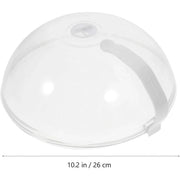 Microwave Safe Food Grade Plastic Splash Proof and Dustproof Heating Cover V528-COVER-WHITE-970126