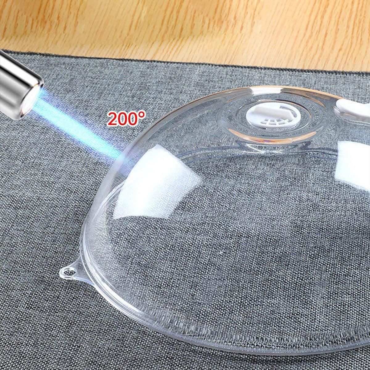 Microwave Safe Food Grade Plastic Splash Proof and Dustproof Heating Cover V528-COVER-WHITE-970126