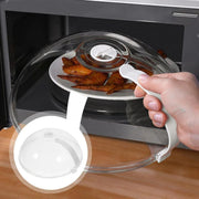 Microwave Safe Food Grade Plastic Splash Proof and Dustproof Heating Cover V528-COVER-WHITE-970126