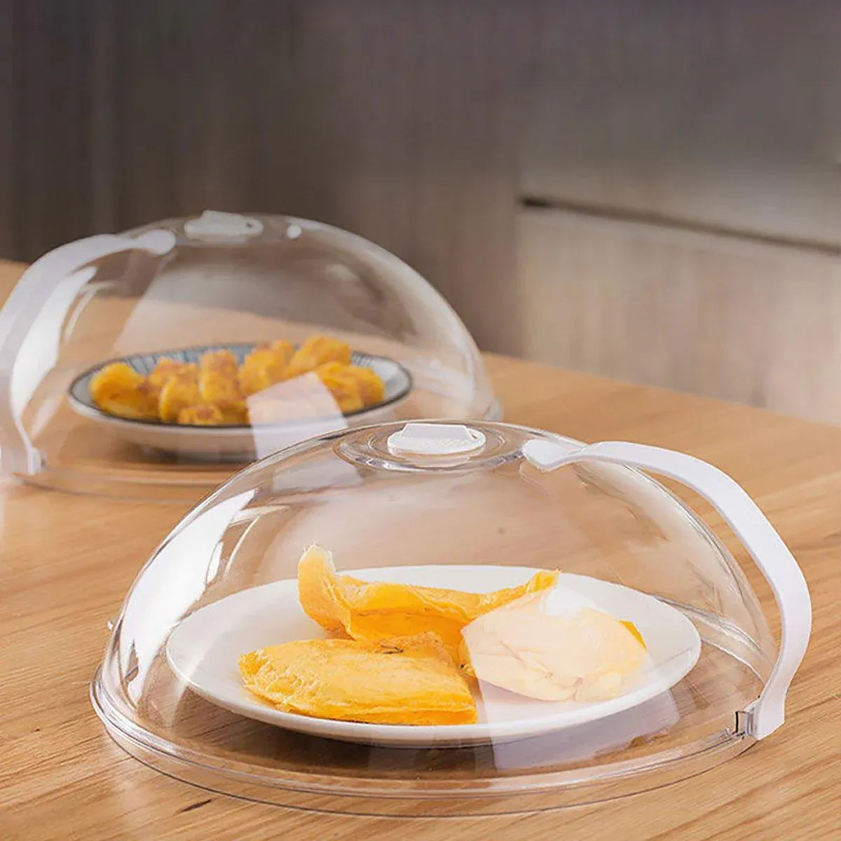 Microwave Safe Food Grade Plastic Splash Proof and Dustproof Heating Cover V528-COVER-WHITE-970126