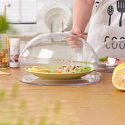 Microwave Safe Food Grade Plastic Splash Proof and Dustproof Heating Cover V528-COVER-WHITE-970126