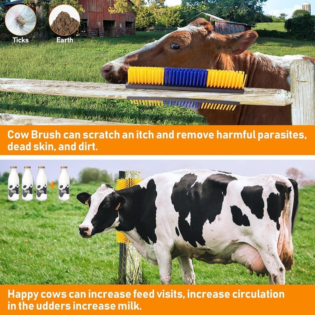 Multifunctional Livestock Brush Massage Scratching and Cleaning Rubbing Brush V528-COW-BODY-BRUSH-113694