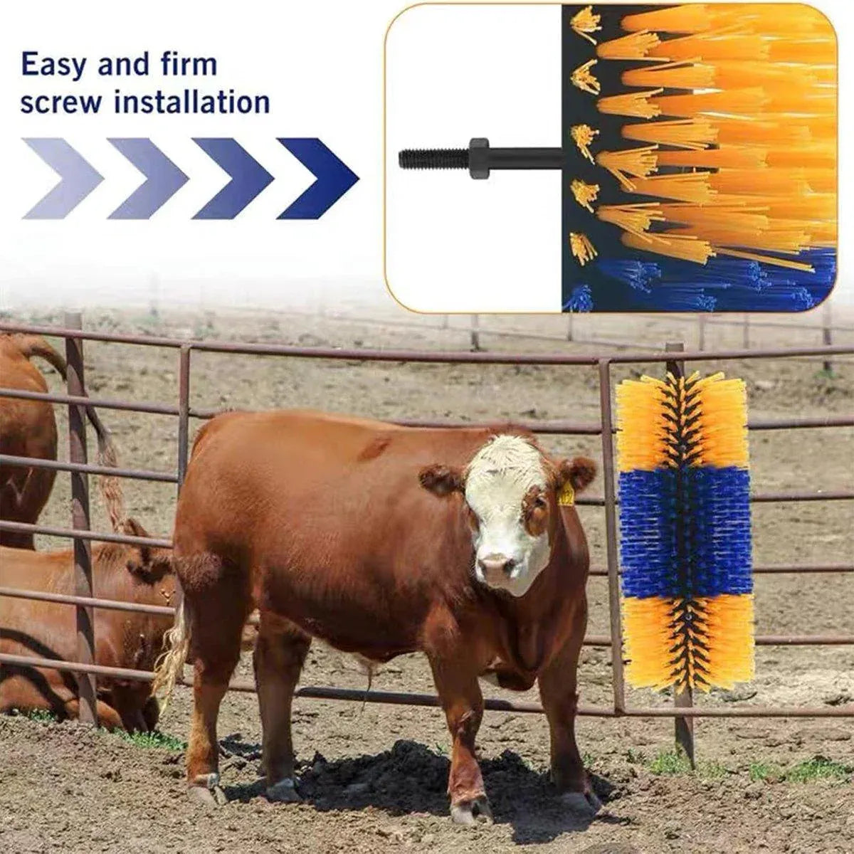 Multifunctional Livestock Brush Massage Scratching and Cleaning Rubbing Brush V528-COW-BODY-BRUSH-113694