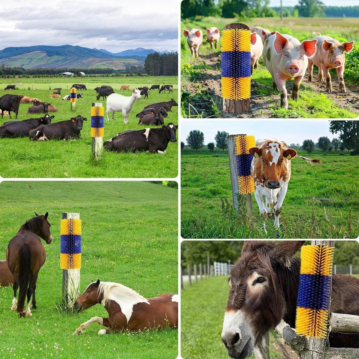 Multifunctional Livestock Brush Massage Scratching and Cleaning Rubbing Brush V528-COW-BODY-BRUSH-113694
