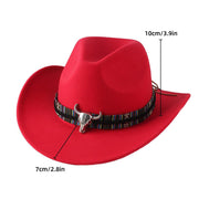 STweed Hat Ethnic Style Jazz Cap Bowler Hat Sun Hat for Men Women Summer Fashion - Brown V528-COWBOY-HAT-BROWN-556521