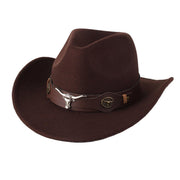 STweed Hat Ethnic Style Jazz Cap Bowler Hat Sun Hat for Men Women Summer Fashion - Brown V528-COWBOY-HAT-BROWN-556521