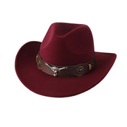 STweed Hat Ethnic Style Jazz Cap Bowler Hat Sun Hat for Men Women Summer Fashion - Brown V528-COWBOY-HAT-BROWN-556521
