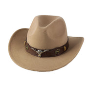 STweed Hat Ethnic Style Jazz Cap Bowler Hat Sun Hat for Men Women Summer Fashion - Brown V528-COWBOY-HAT-BROWN-556521