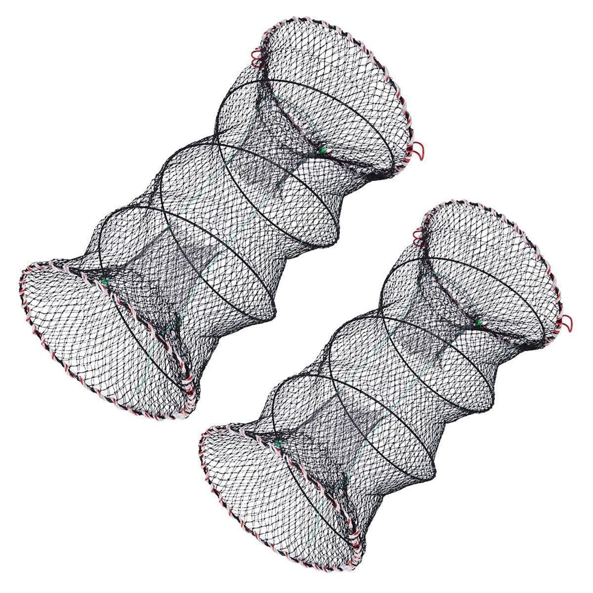 2PCS Shrimp Crab Lobster Fishing Net Fish Trap Cage for Carp Crucian Breeding V528-CRAB-POT-2PCS-491414