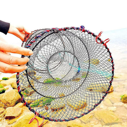 2PCS Shrimp Crab Lobster Fishing Net Fish Trap Cage for Carp Crucian Breeding V528-CRAB-POT-2PCS-491414