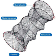 2PCS Shrimp Crab Lobster Fishing Net Fish Trap Cage for Carp Crucian Breeding V528-CRAB-POT-2PCS-491414