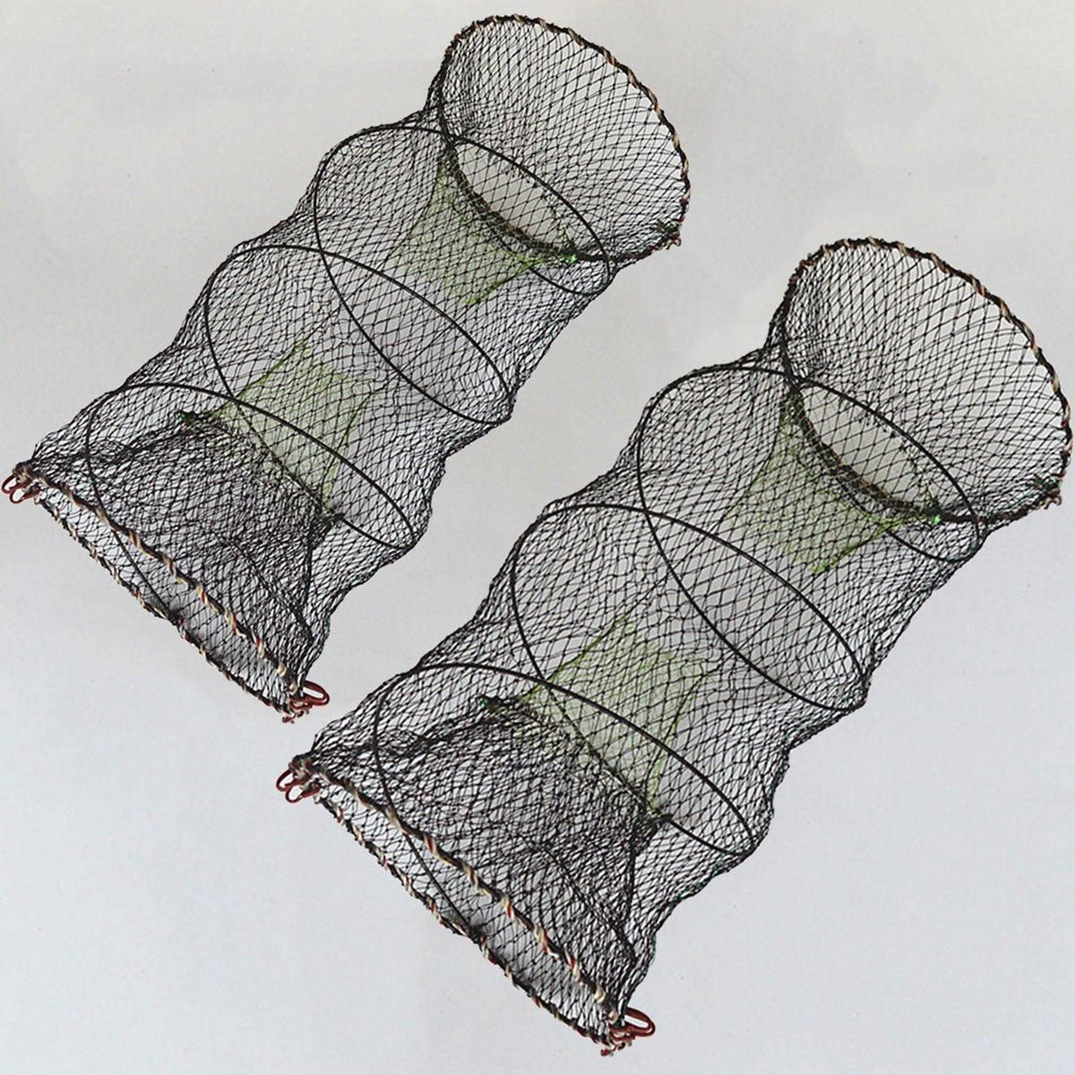 2PCS Shrimp Crab Lobster Fishing Net Fish Trap Cage for Carp Crucian Breeding V528-CRAB-POT-2PCS-491414