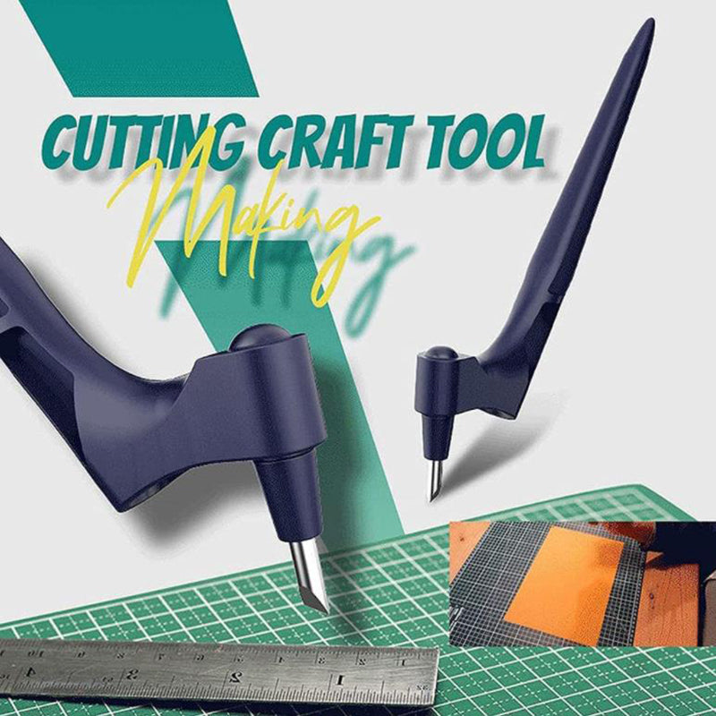 360-Degree Rotating Craft Cutting Tool with Precision Blade for Craft Art - Green V528-CRAFTCUTTINGTOOLS-GREEN-597502