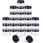 10pcs Wide Mouth Plastic Jars Black Lid Transparent Skin Care Cream Containers - 40ml V528-CREAM-BOTTLE-10PCS-BLACK-844973