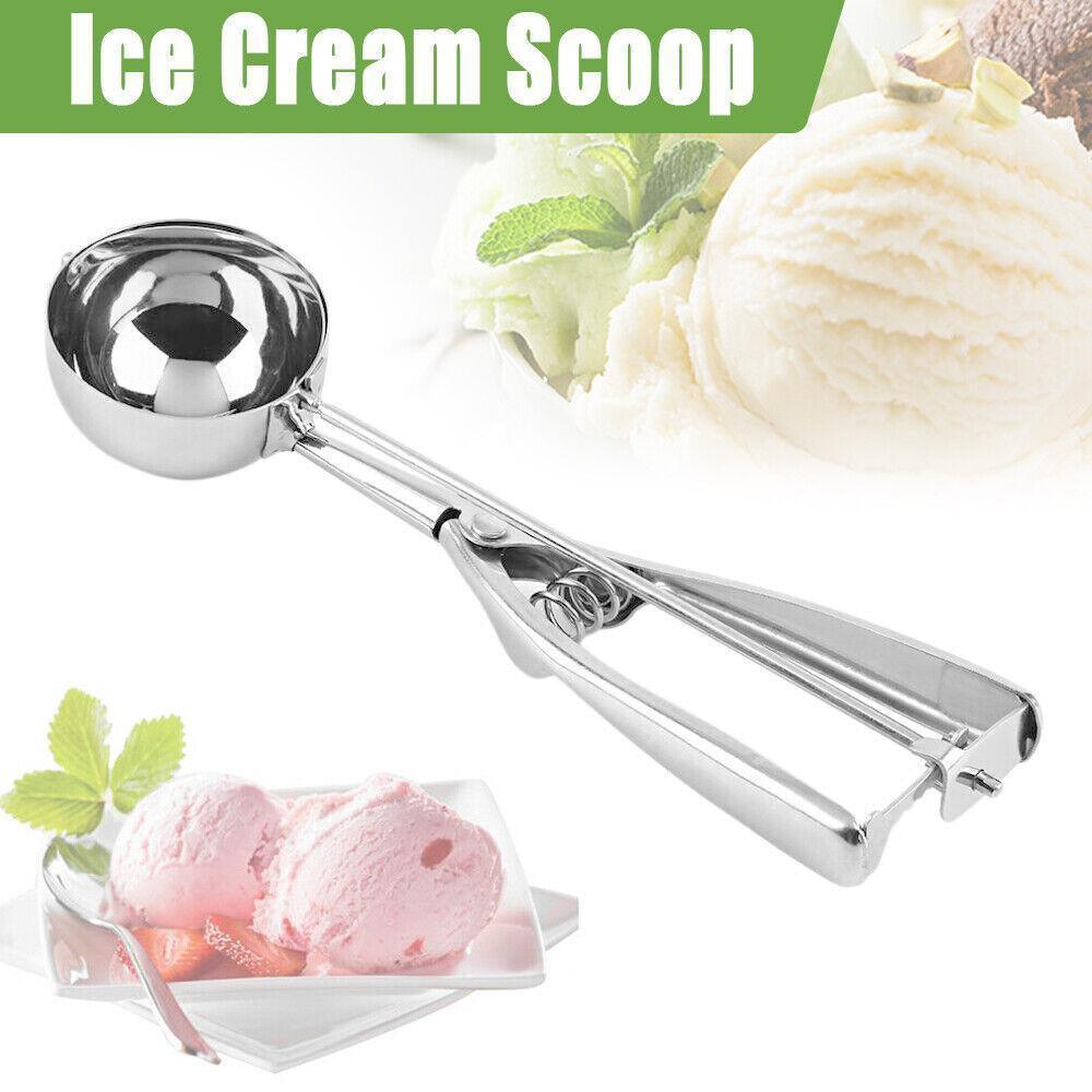Stainless Steel Icecream Ice Cream Scoop Cookie Dough Mash Spoon Trigger 6Cm Dia V528-CREAMSCOOP-6CM-233169