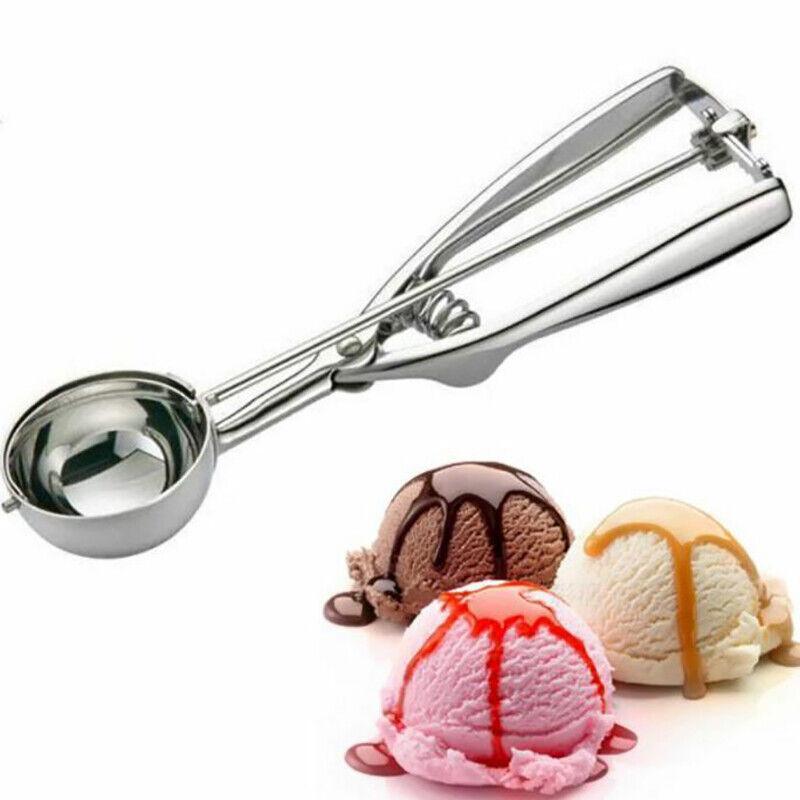 Stainless Steel Icecream Ice Cream Scoop Cookie Dough Mash Spoon Trigger 6Cm Dia V528-CREAMSCOOP-6CM-233169