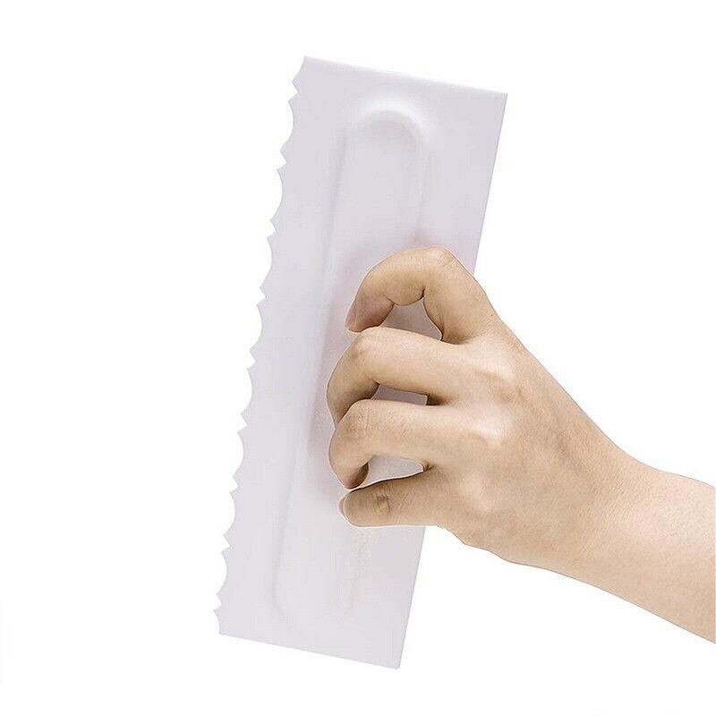 4Pcs Cake Decorating Icing Smoother Edge Frosting Scraper Comb Pastry Spatulas V528-CREAMYCOMB-2829157-456519